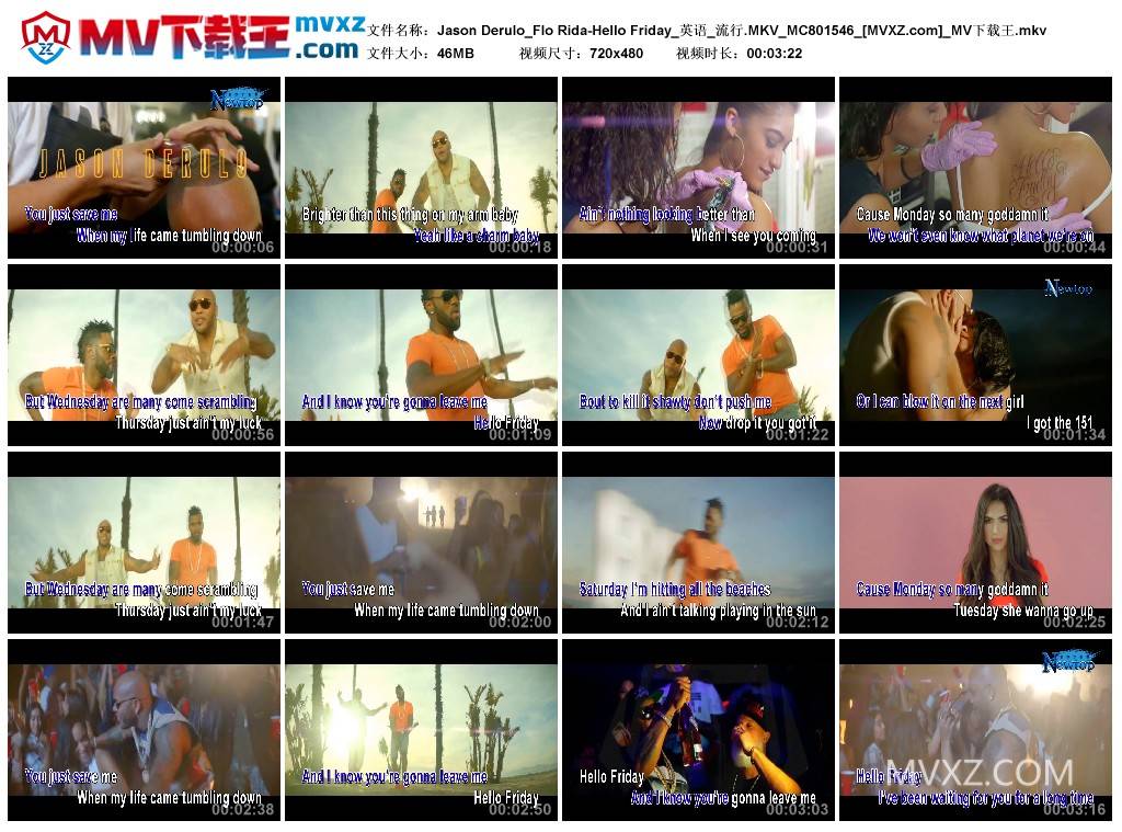 Jason Derulo_Flo Rida-Hello Friday_英语_流行.MKV_MC801546